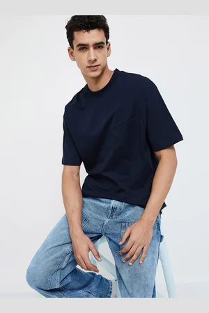 Lifestyle Drop-Shoulder Sleeves Oversized Cotton T-shirt