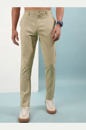 Highlander Men Soft Feel Twill Chino Trousers