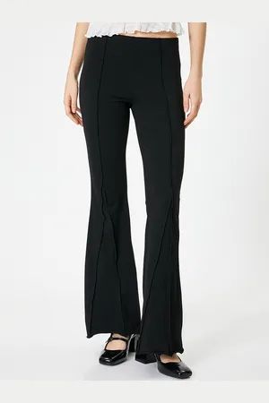 Koton Women Slim Fit Bootcut Trousers