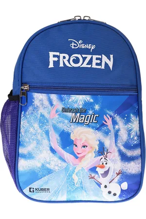 Kuber Industries Unisex Disney Frozen Printed Ergonomic 2 Compart Kids School Bag Backpack