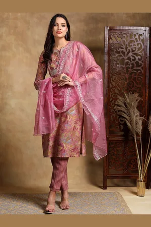 Bani Women Ethnic Motifs Embroidered Regular Tie-Up Neck Kurta with Trousers & Dupatta