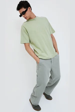 Lifestyle Round Neck Drop-Shoulder Sleeves Cotton Oversized T-shirt
