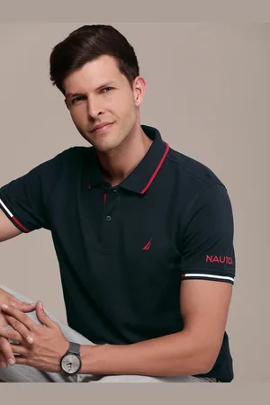 Nautica Men Polo Collar Pure Cotton T-shirt