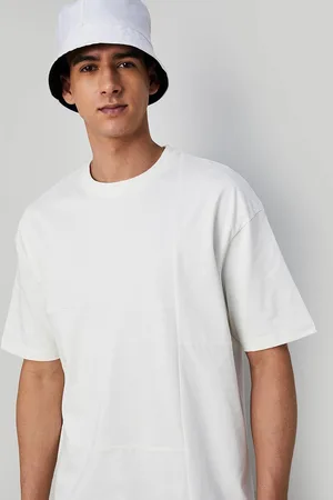 Lifestyle Round Neck Drop-Shoulder Sleeves Cotton Oversized T-shirt