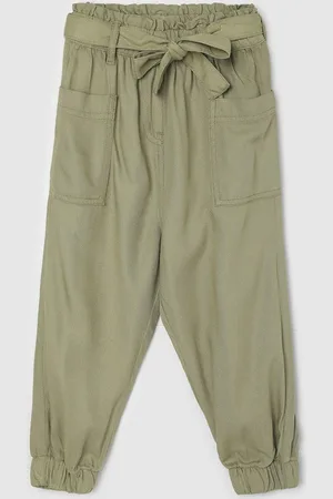 Max Collection Girls Mid-Rise Pure Cotton Joggers
