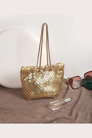 Metro Embellished Structured Shoulder Bag