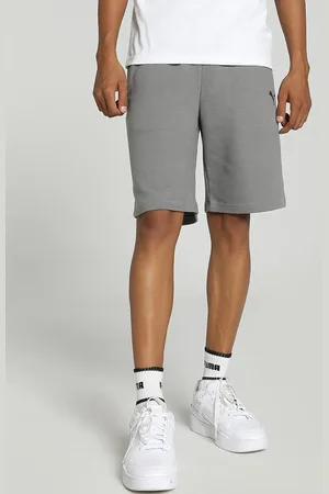 PUMA Ottoman Men Regular Fit Self-Striped Cotton Mid-Rise Sports Shorts
