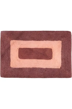 Aura Brown & Camel Brown Double Shaded Cotton Anti-Slip Doormat