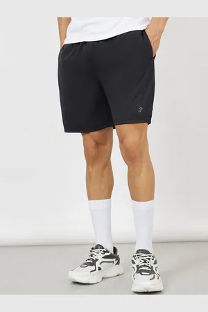 Styli Black Men Mid-Rise Slim Fit Running Shorts