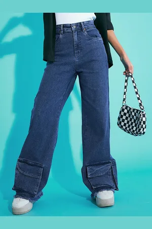 Sassafras Girls Relaxed Fit High-Rise Stretchable Jeans