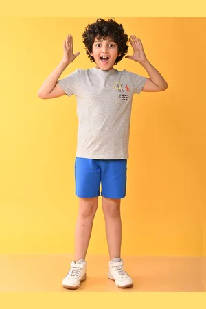 Anthrilo Boys Printed T-shirt with Shorts