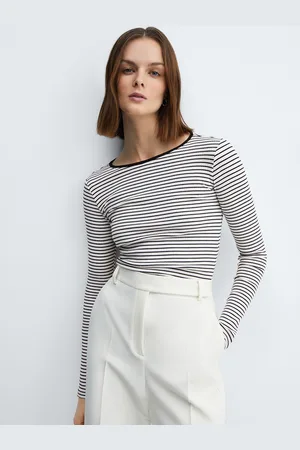 MANGO Women Striped T-shirt