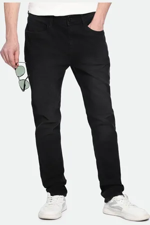 Dennis Lingo Men Slim Fit Mid-Rise Dark Shade Clean Look Stretchable Jeans