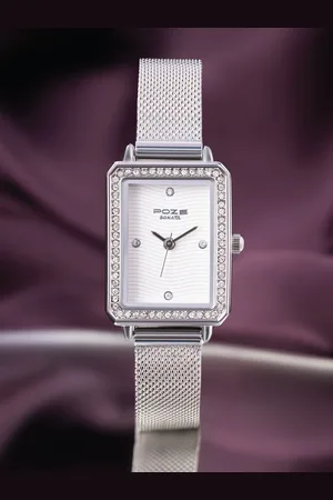 Sonata Poze Women Embellished Dial & Bracelet Style Straps Analogue Watch SP80059SM01W