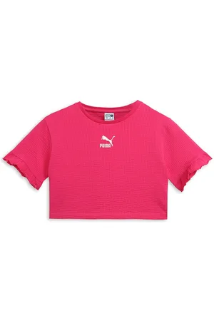 PUMA Girls Ruffles Relaxed Fit T-Shirt