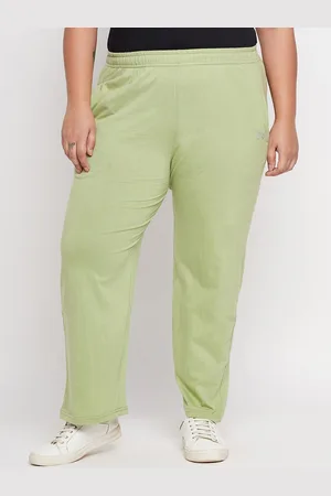 ALIZA Plus Size Cotton Relaxed Fit Track Pants