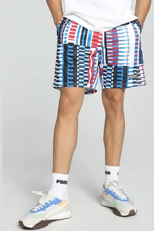 PUMA Men FanwearCapsule Geometric Printed Football Shorts