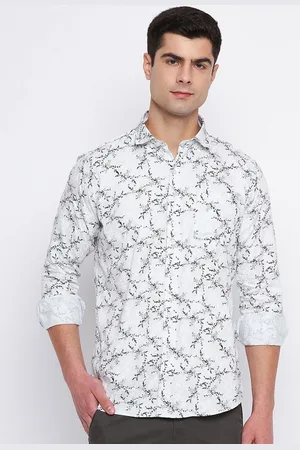 Duke Slim Fit Floral Printed Cotton Casual Shirt