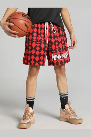 PUMA Men Big Joker Basketball Graphic Printed Shorts