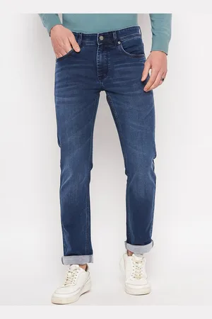 Duke Men Slim Fit Light Fade Mid-Rise Clean Look Cotton Stretchable Stretchable Jeans