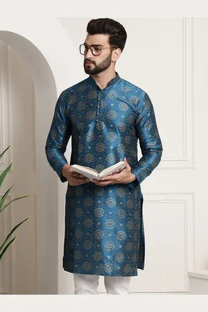 SOJANYA Floral Printed Mandarin Collar Straight Kurta