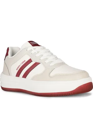 North Star Women Striped Lace Up Sneakers