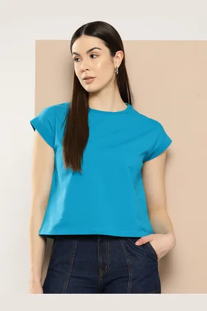 Chemistry Women Solid Extended Sleeves T-shirt
