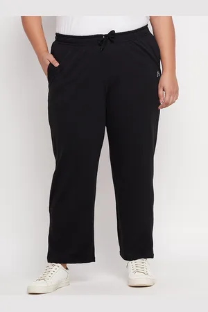 ALIZA Plus Size Cotton Relaxed Fit Track Pants