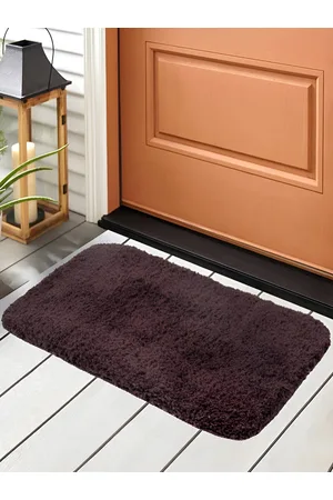 Aura Brown Cotton Heavy Duty Entrance Anti Slip Doormats