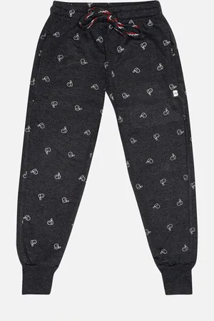 BodyCare Boys Printed Mid Rise Cotton Joggers