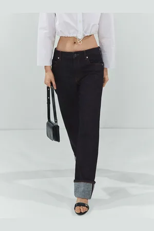 MANGO Women Pure Cotton Straight Fit Jeans