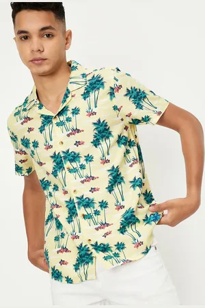Max Collection Boys Tropical Printed Pure Cotton Casual Shirt