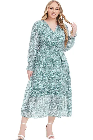 LULU & SKY Women Floral Print Fit & Flare Midi Dress