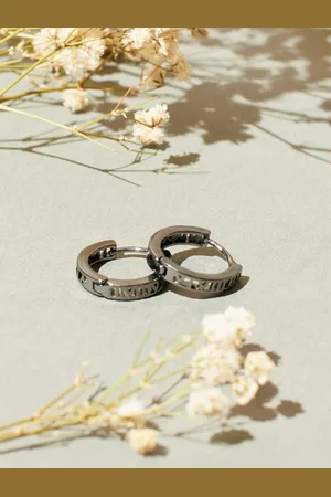 Salty Stainless Steel Hoop Earrings