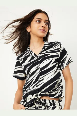 Max Collection Girls Animal Printed Casual Shirt
