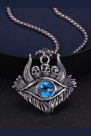 FIMBUL Men Silver-Plated Contemporary Pendant with Chain