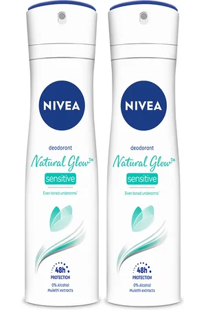 Nivea Women Pack of 2 Natural Glow Sensitive Spray Deodorants - 150gm Each