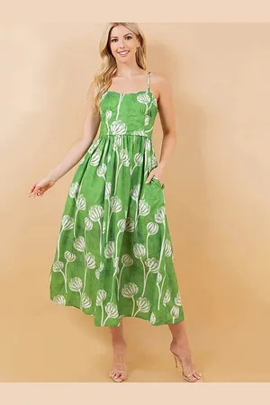 LULU & SKY Women Floral Print Midi Dress