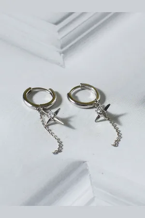 Salty Stainless Steel Hoop Earrings