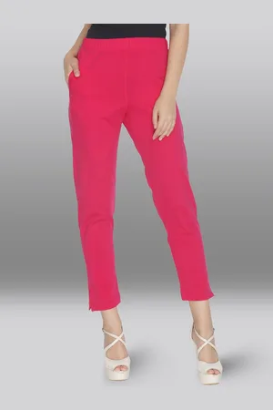 Lyra Women Mid-Rise Slim Fit Cotton Chinos Trouser