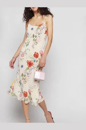 LULU & SKY Women Floral Print A-Line Midi Dress