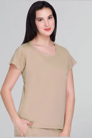 GODFREY Women Round Neck Solid T-shirt