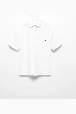 MANGO Boys Pure Cotton Opaque Casual Shirt