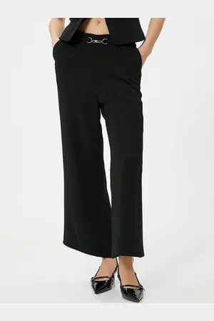 Koton Women Flared Regular Trousers