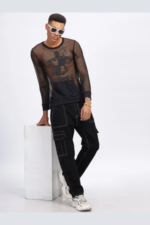 HERE&NOW Men Mid-Rise Smart Relaxed Fit Pure Cotton Cargo Jeans
