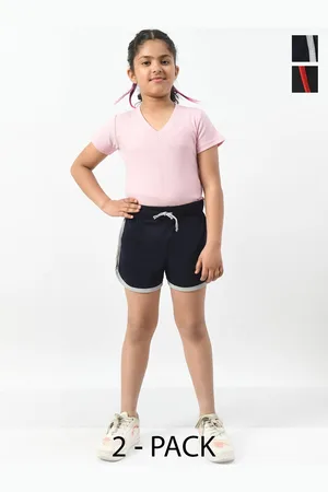 BAESD Girls Pack of 2 High-Rise Shorts