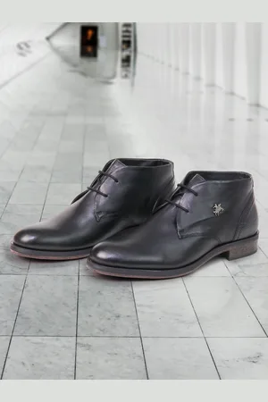 Buckaroo Men Mid Top Genuine Leather Work Regular Boots