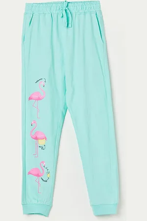 Lifestyle Girls Graphic Printed Pure Cotton Joggers