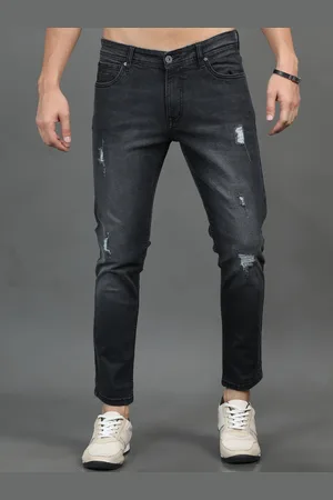 PAUL STREET Men Slim Fit Mildly Distressed Light Fade Stretchable Jeans