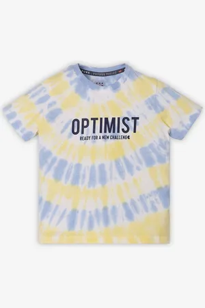 Ed-a-Mamma Boys Tie and Dye Dyed V-Neck Bio Finish T-shirt
